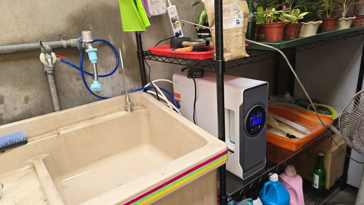 RO 淨水機半戶外特殊位置安裝實例